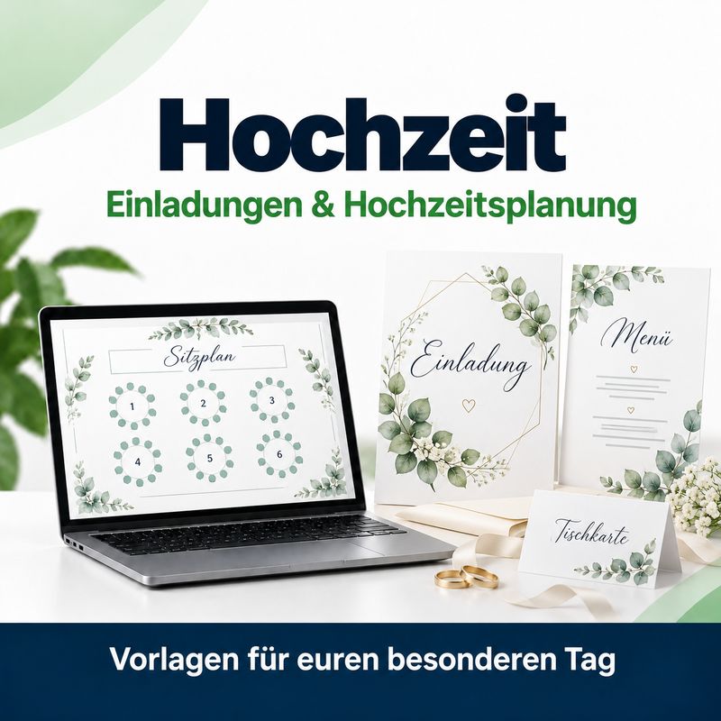 Hochzeit – Einladungen & Hochzeitsplanung – Vorlagen für euren besonderen Tag
