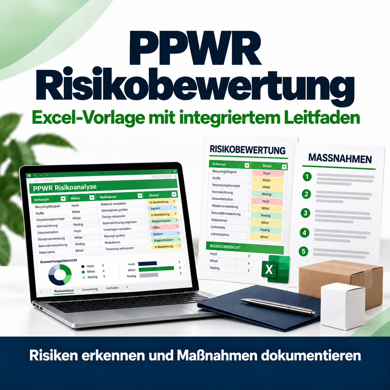 PPWR Risikobewertung 2026 | Excel-Vorlage inkl. Anleitung zur Risikobewertung der Verpackung